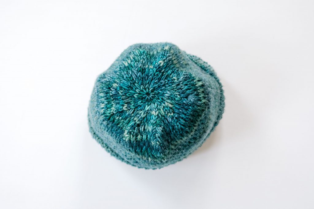 Top-down view of hat